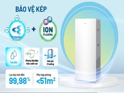 Máy lọc không khí tạo ẩm cao cấp MCK70ZVM7-W (Màu Trắng)